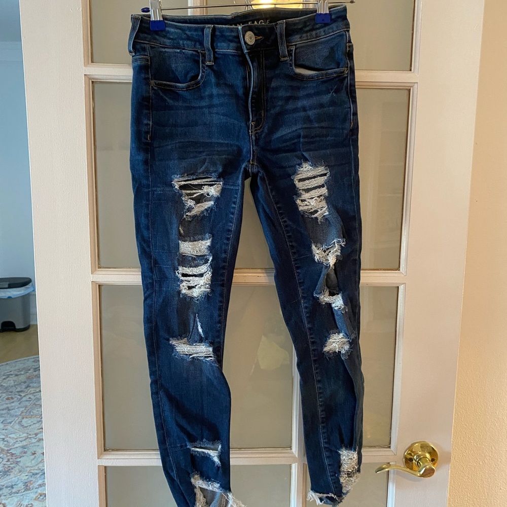 American Eagle Dark Wash Skinny Jeans